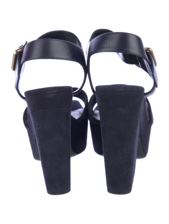 Celine Suede Slingback Pumps