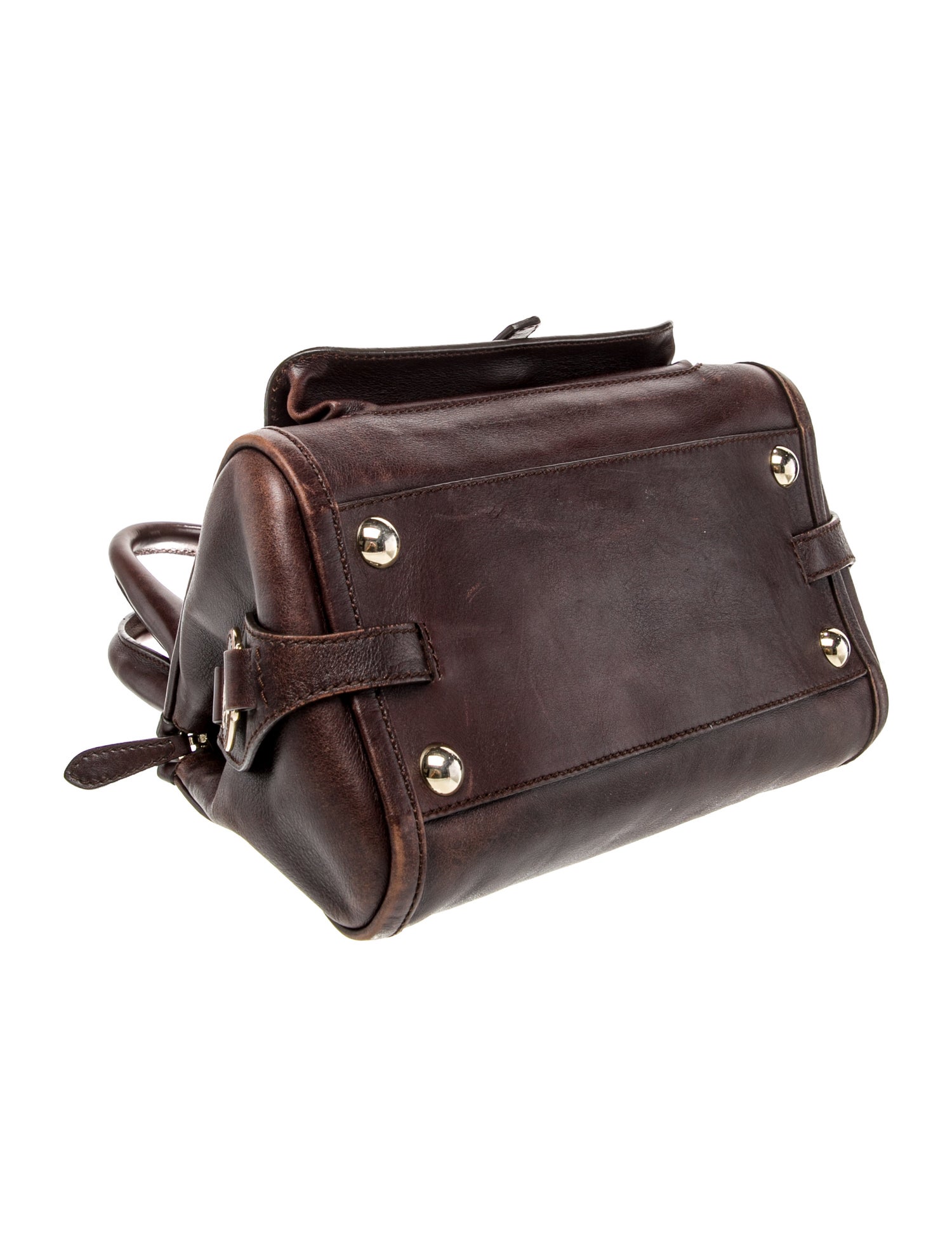 Celine Leather Top Handle Bag