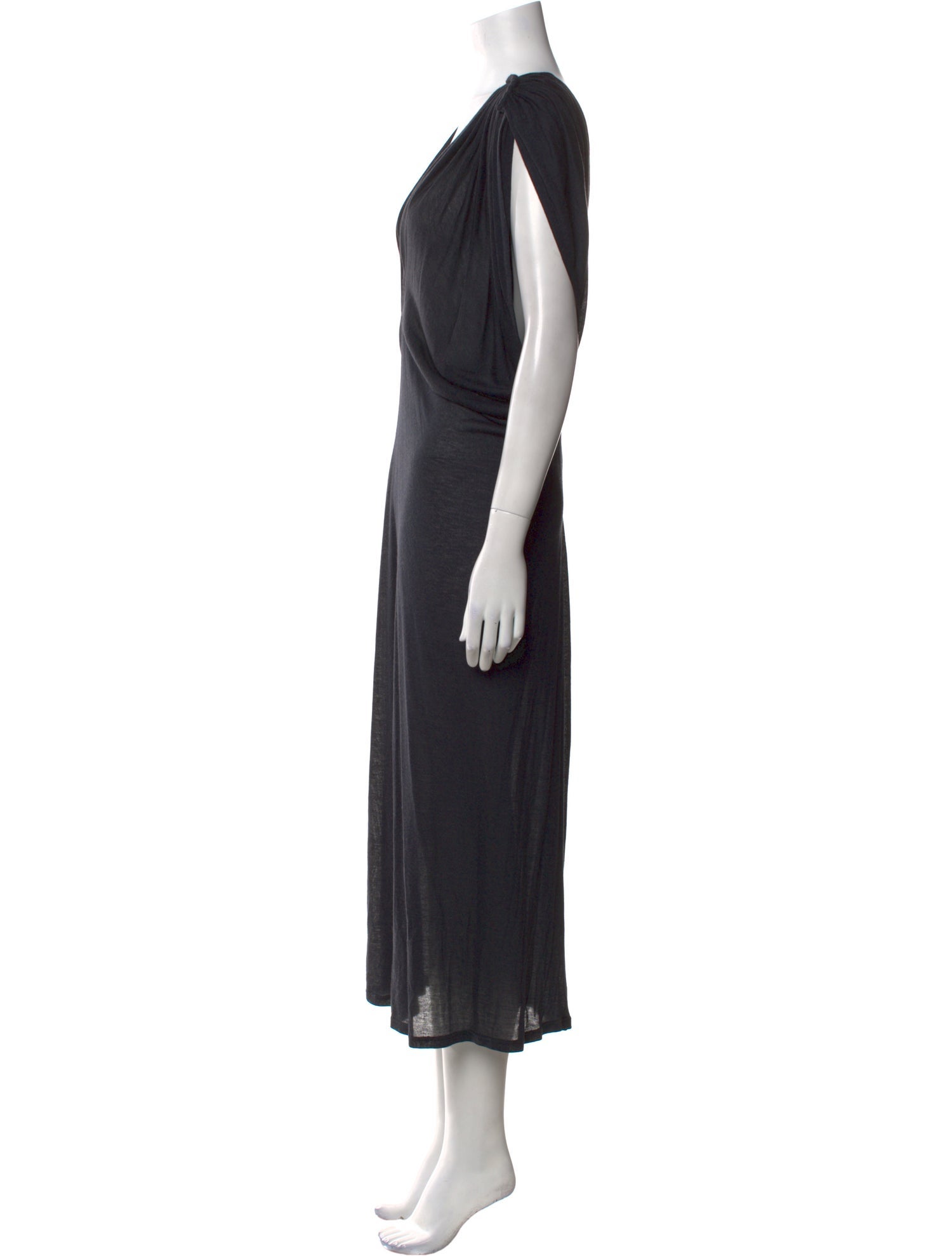 Celine V-Neck Midi Length Dress