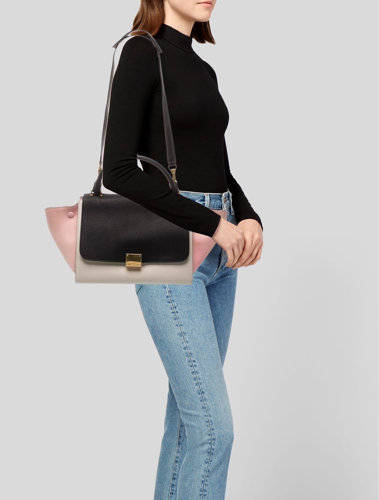 Celine Leather Trapeze Mini