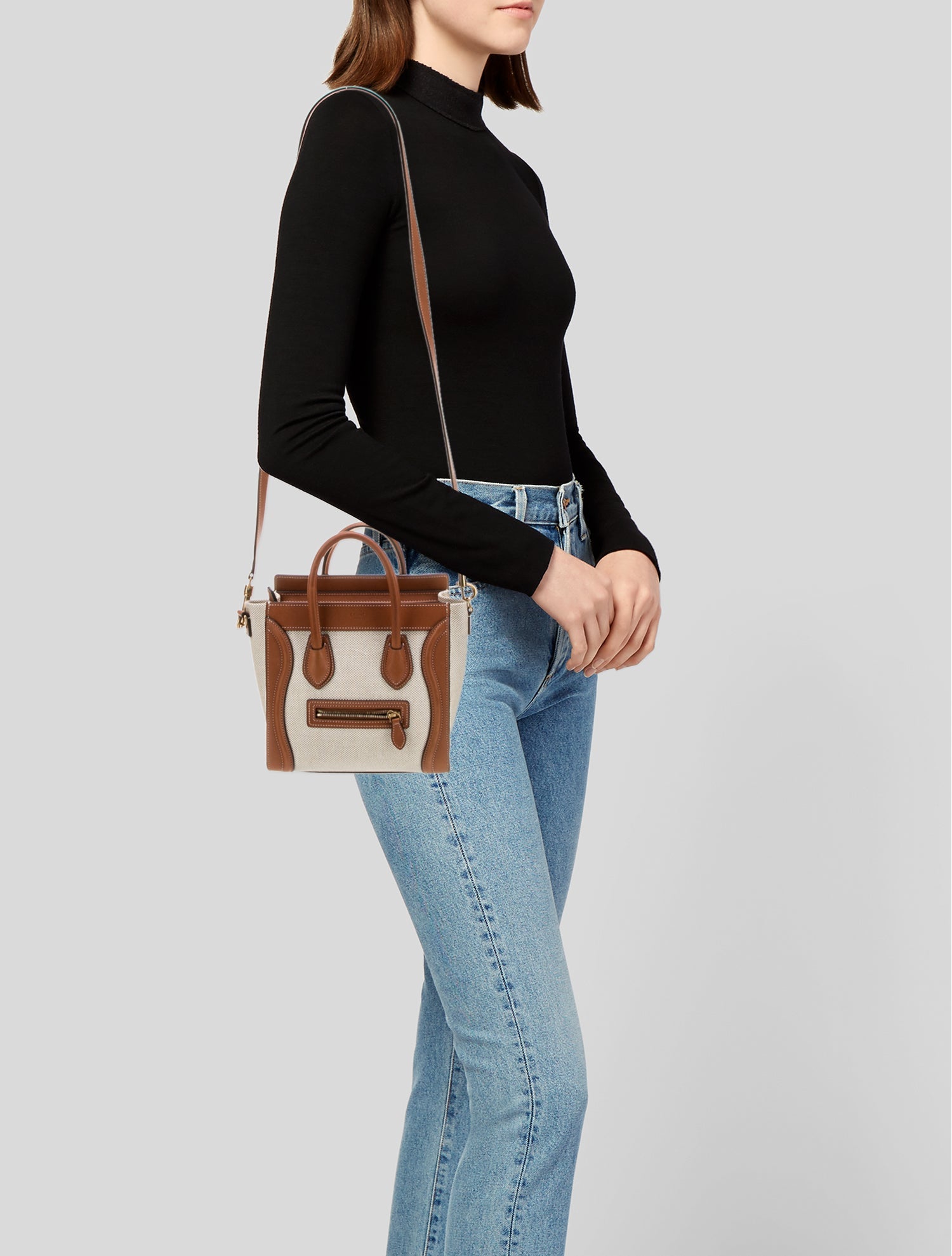 Celine Canvas Luggage Nano