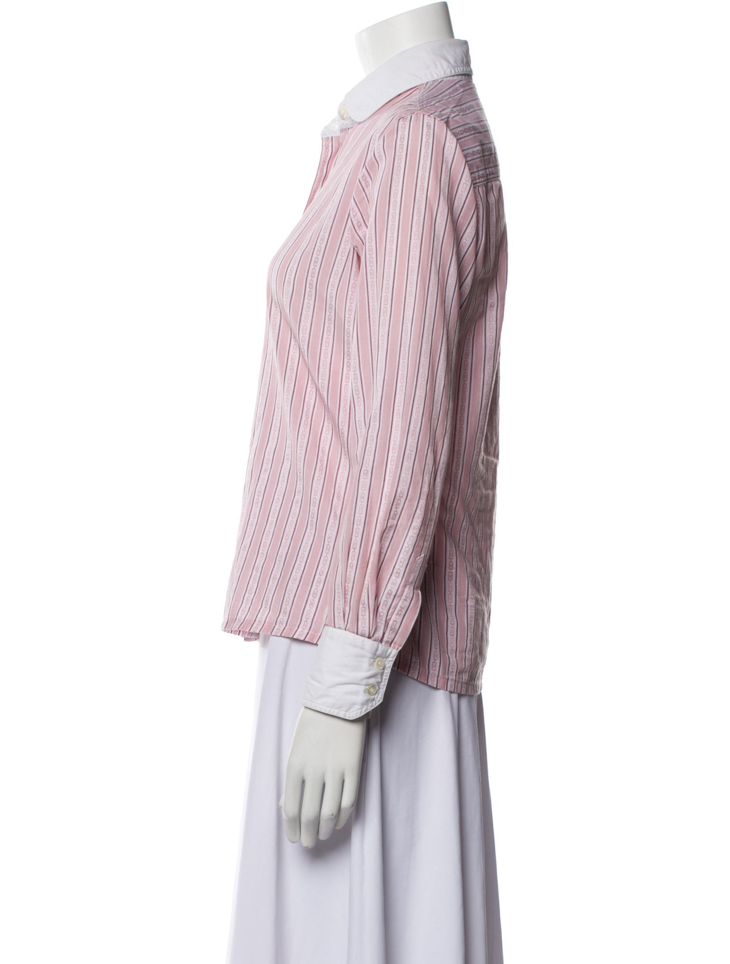 Celine Vintage 1970's Button-Up Top