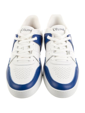 Celine Leather Colorblock Pattern Sneakers