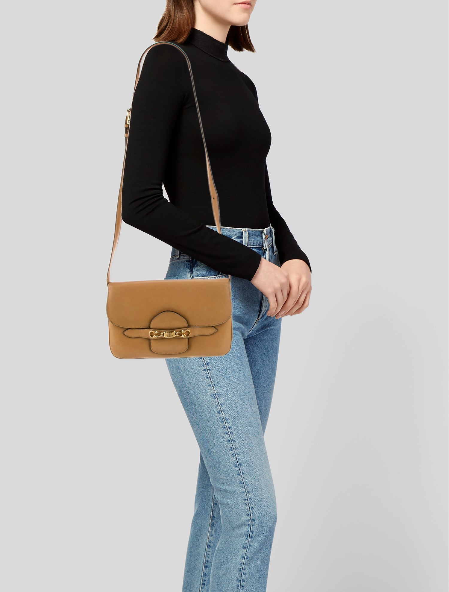 Celine Leather Shoulder Bag Vintage