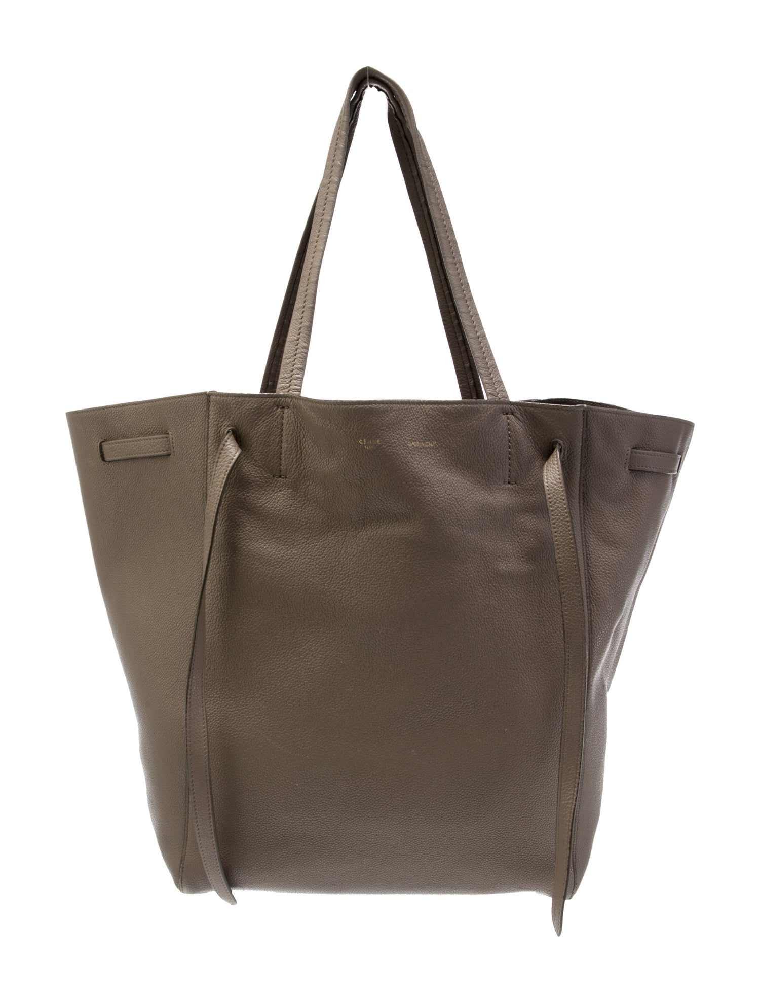 Celine Leather Cabas Phantom w/Belt Small