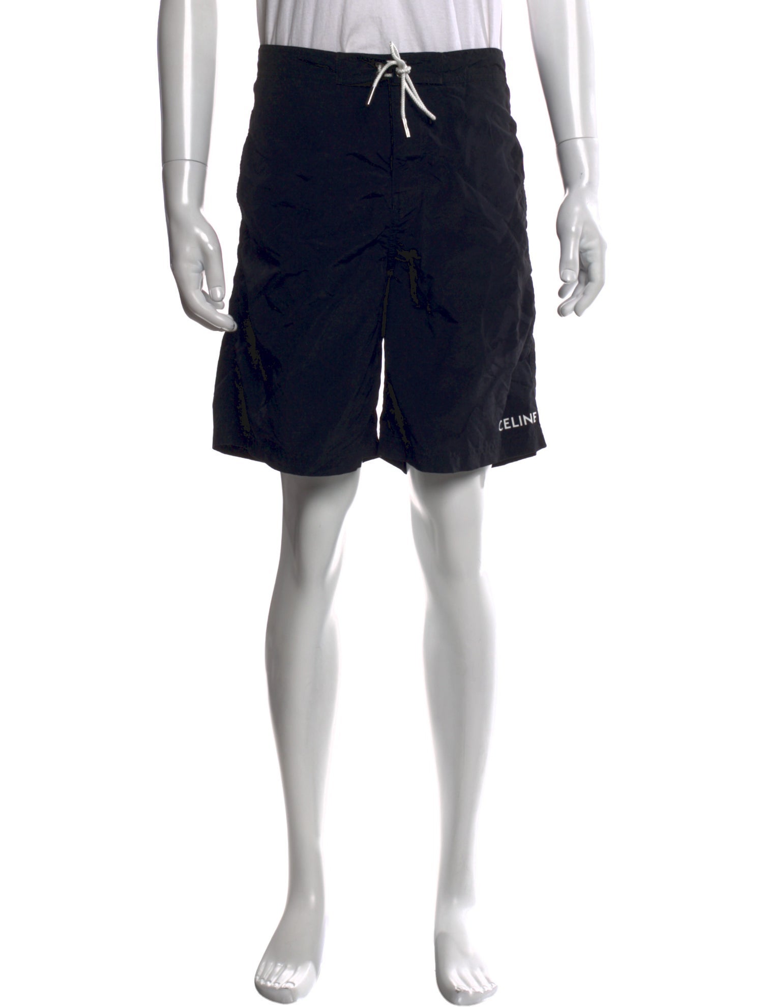 Celine Embroidered Accent Swim Trunks