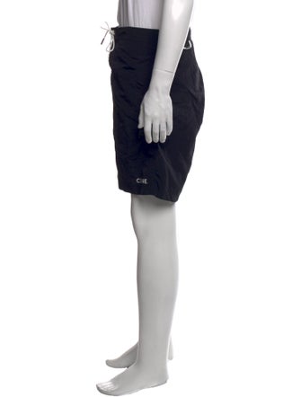 Celine Embroidered Accent Swim Trunks