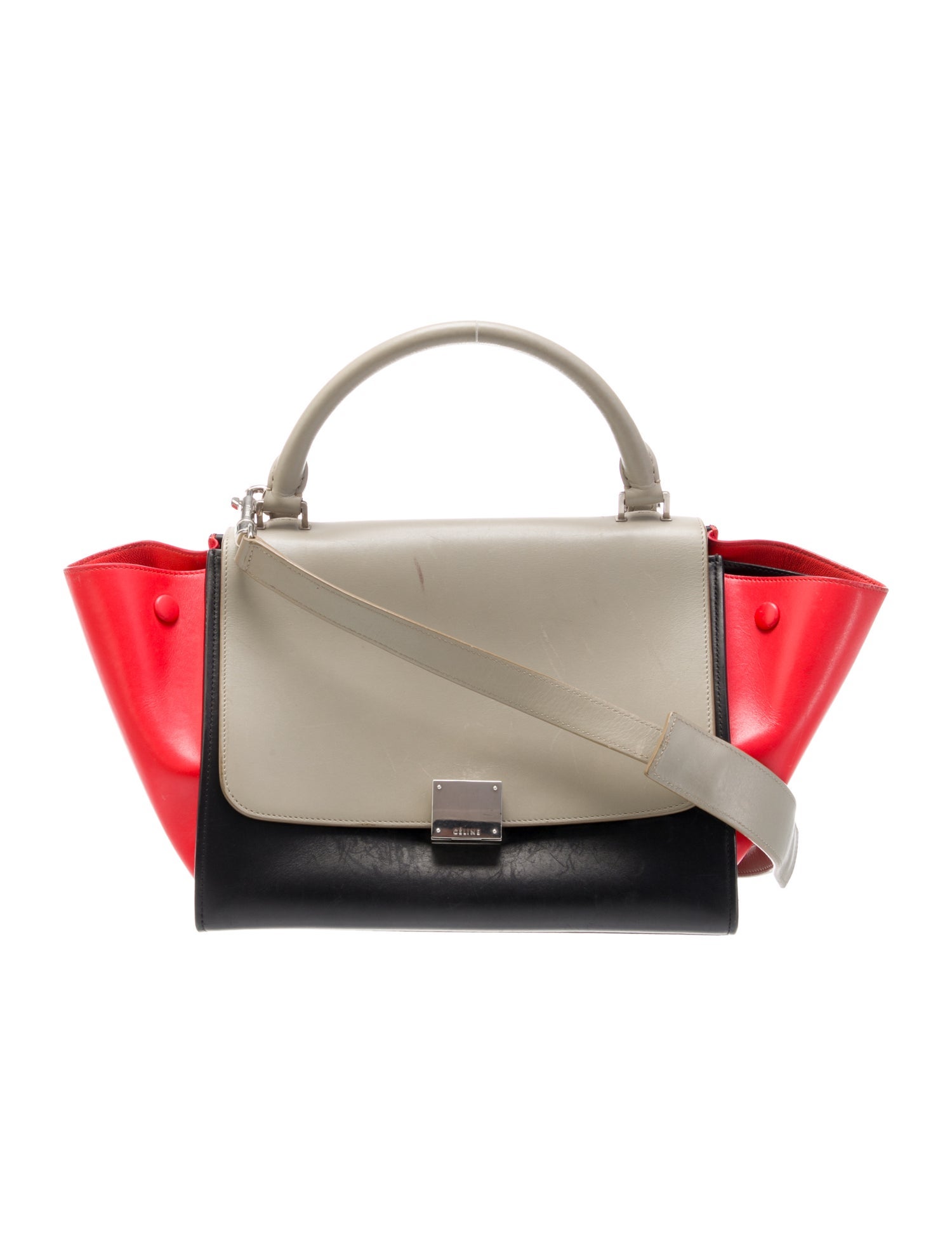 Celine Leather Trapeze Small
