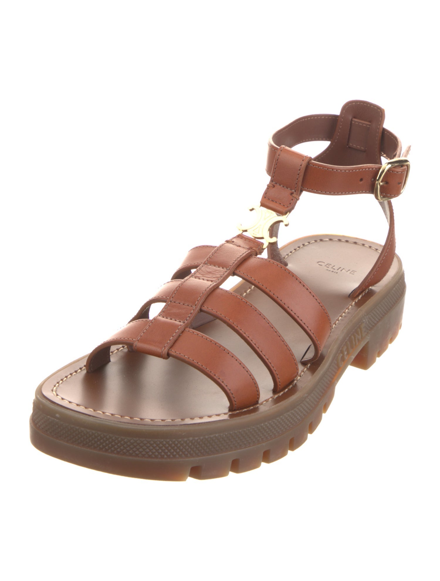Celine Leather Gladiator Sandals