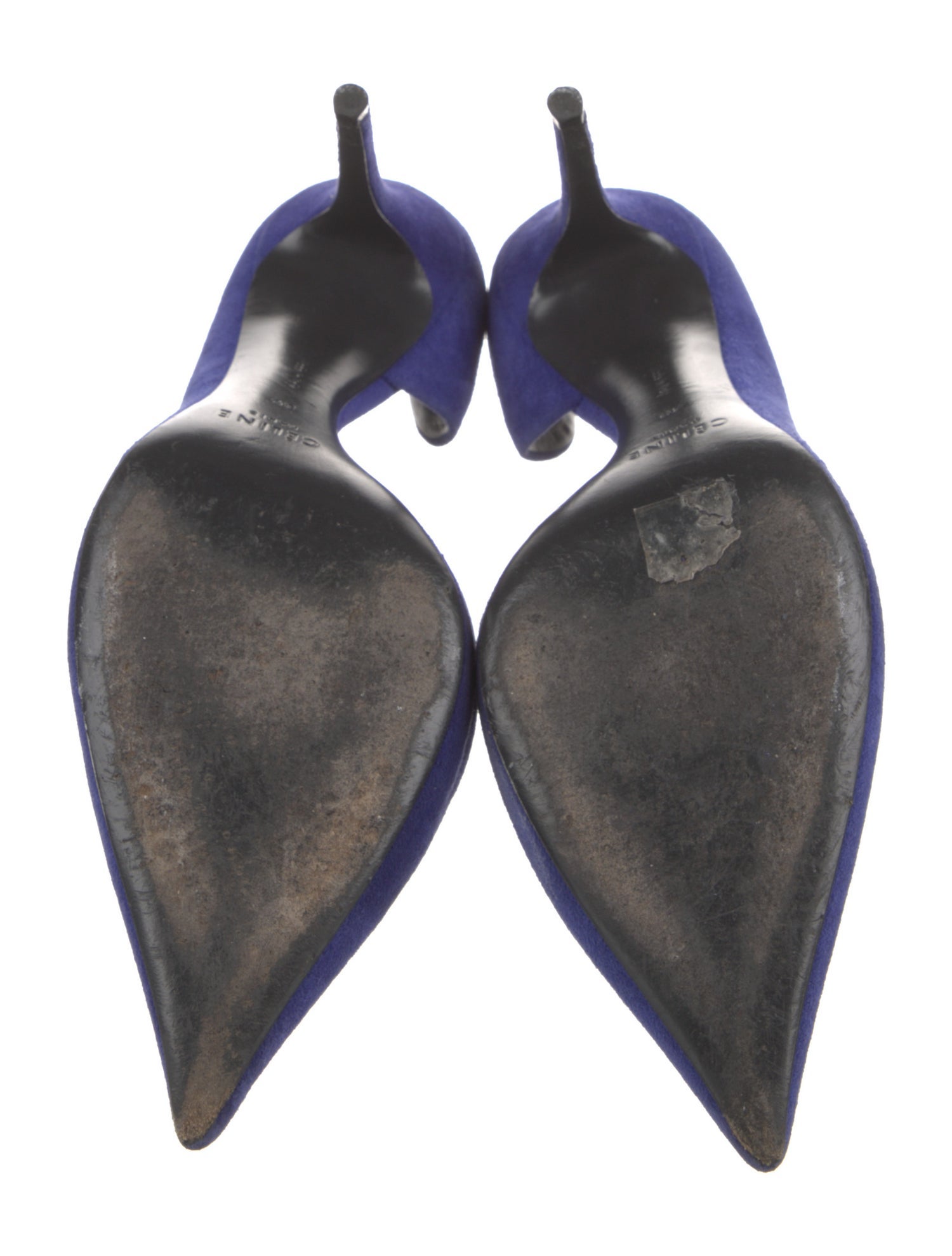 Celine Suede D'Orsay Pumps