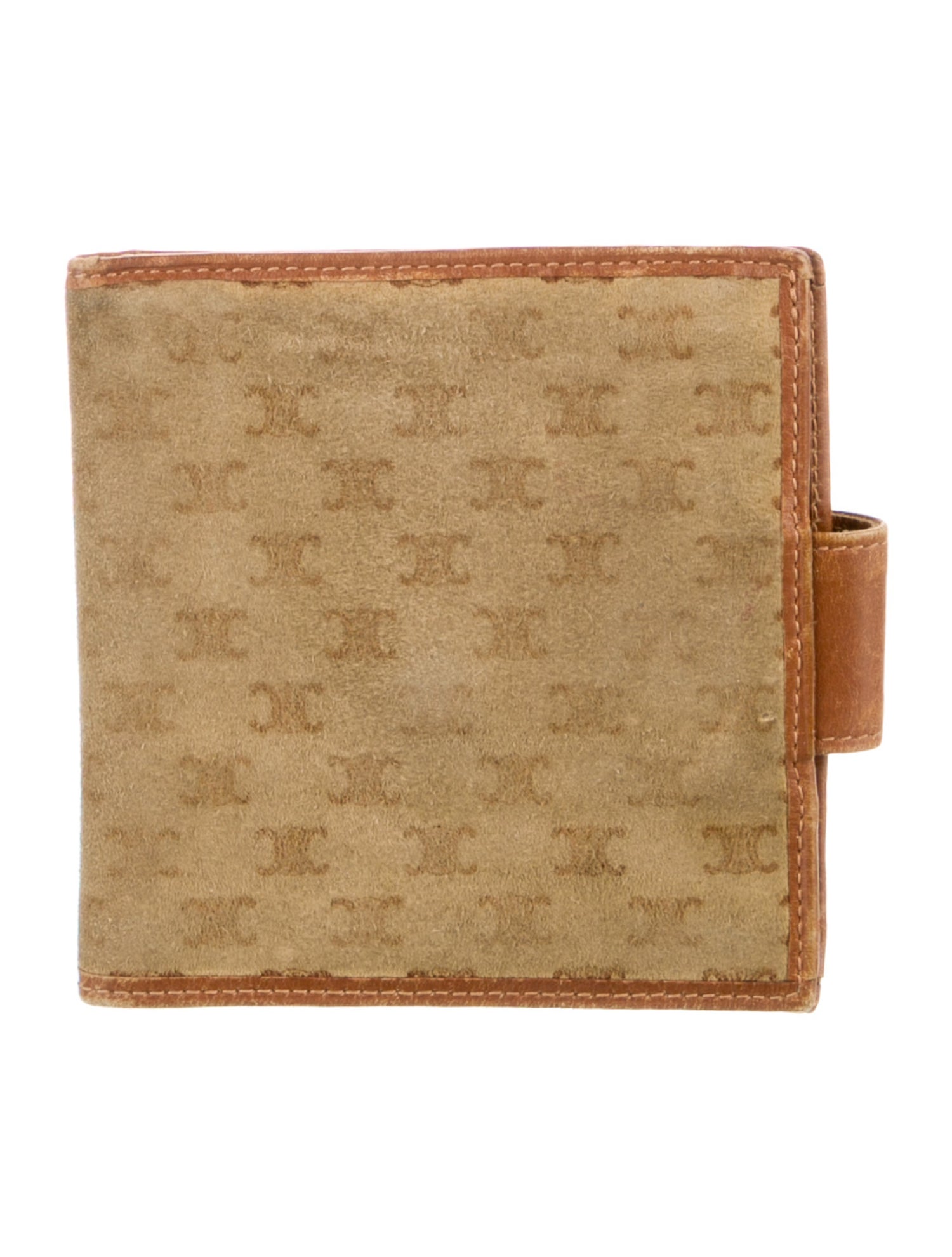 Celine Triomphe Suede Bifold Wallet