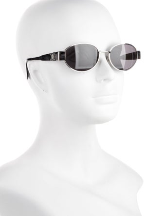 Celine Triomphe Metal Round Sunglasses