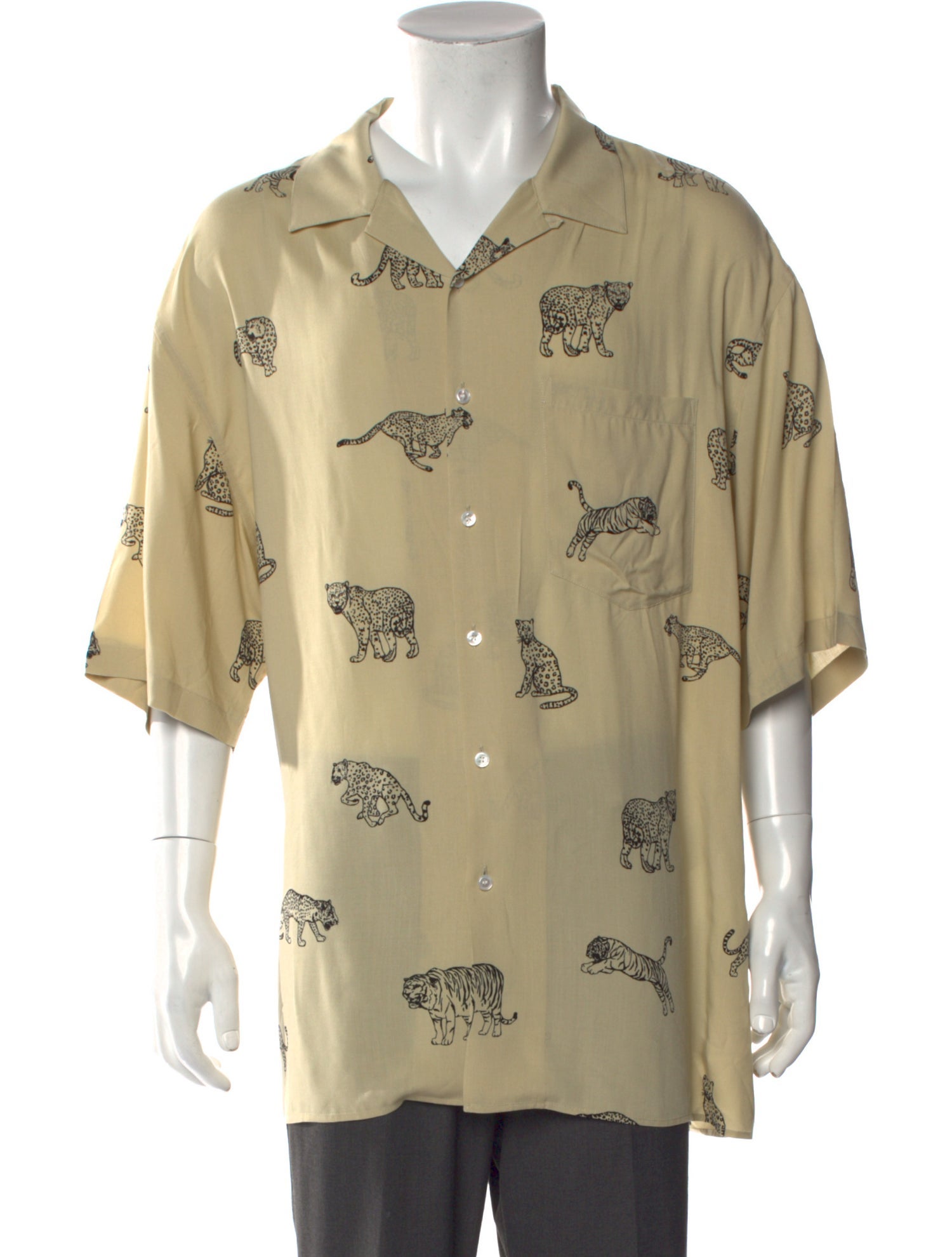 Celine Graphic Print Three-Quarter Sleeve Shirt w/ Tags