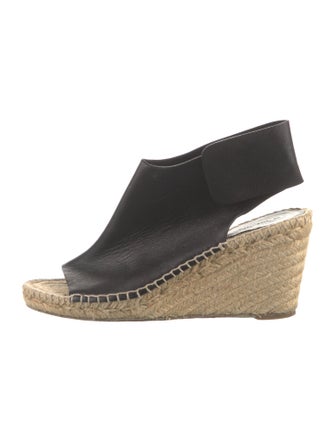 Celine Leather Braided Accents Espadrilles