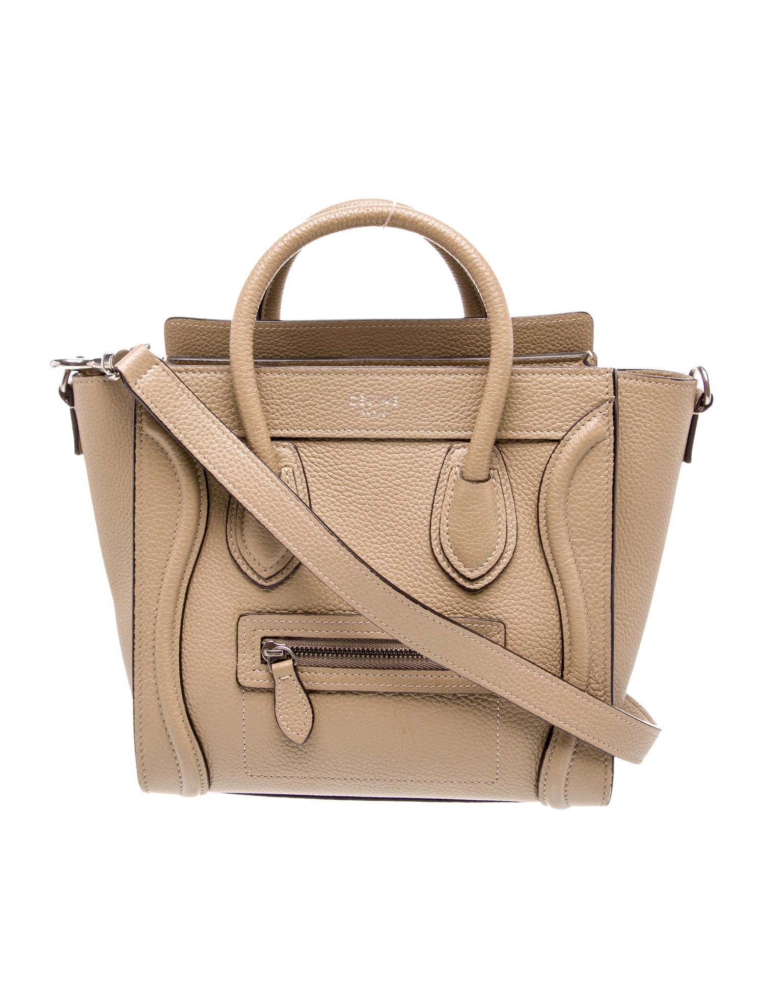 Celine Leather Luggage Nano