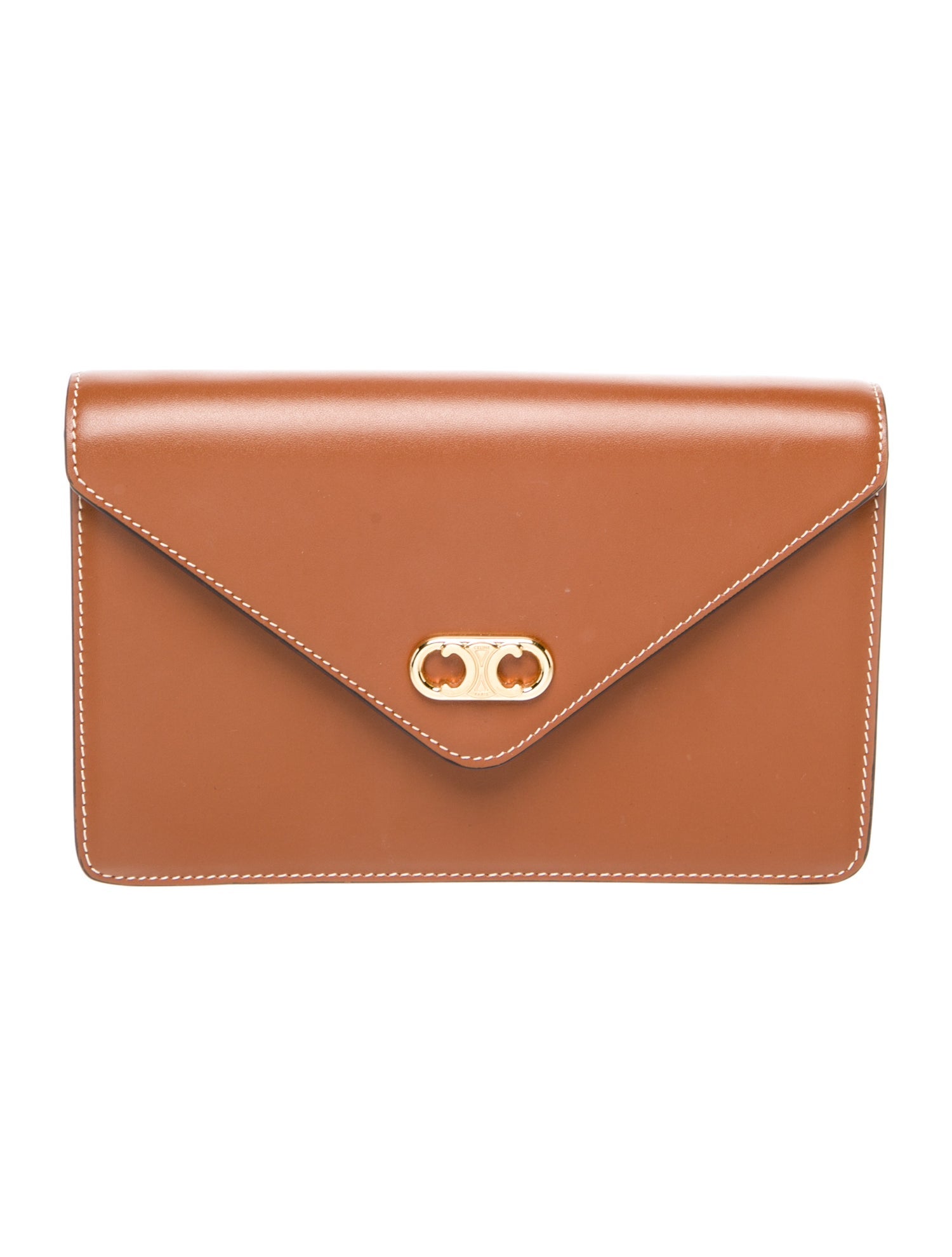 Celine Leather Maillon Triomphe Wallet on Chain