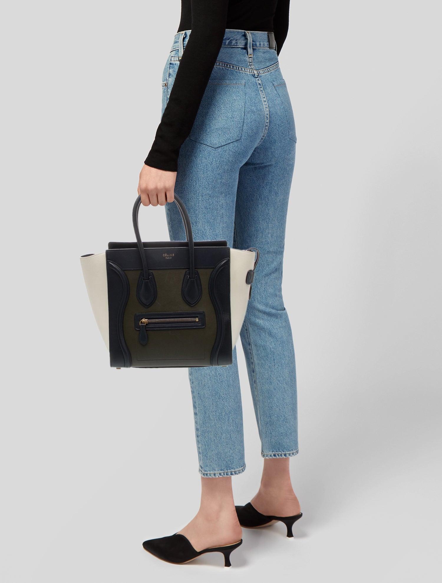 Celine Leather Luggage Micro