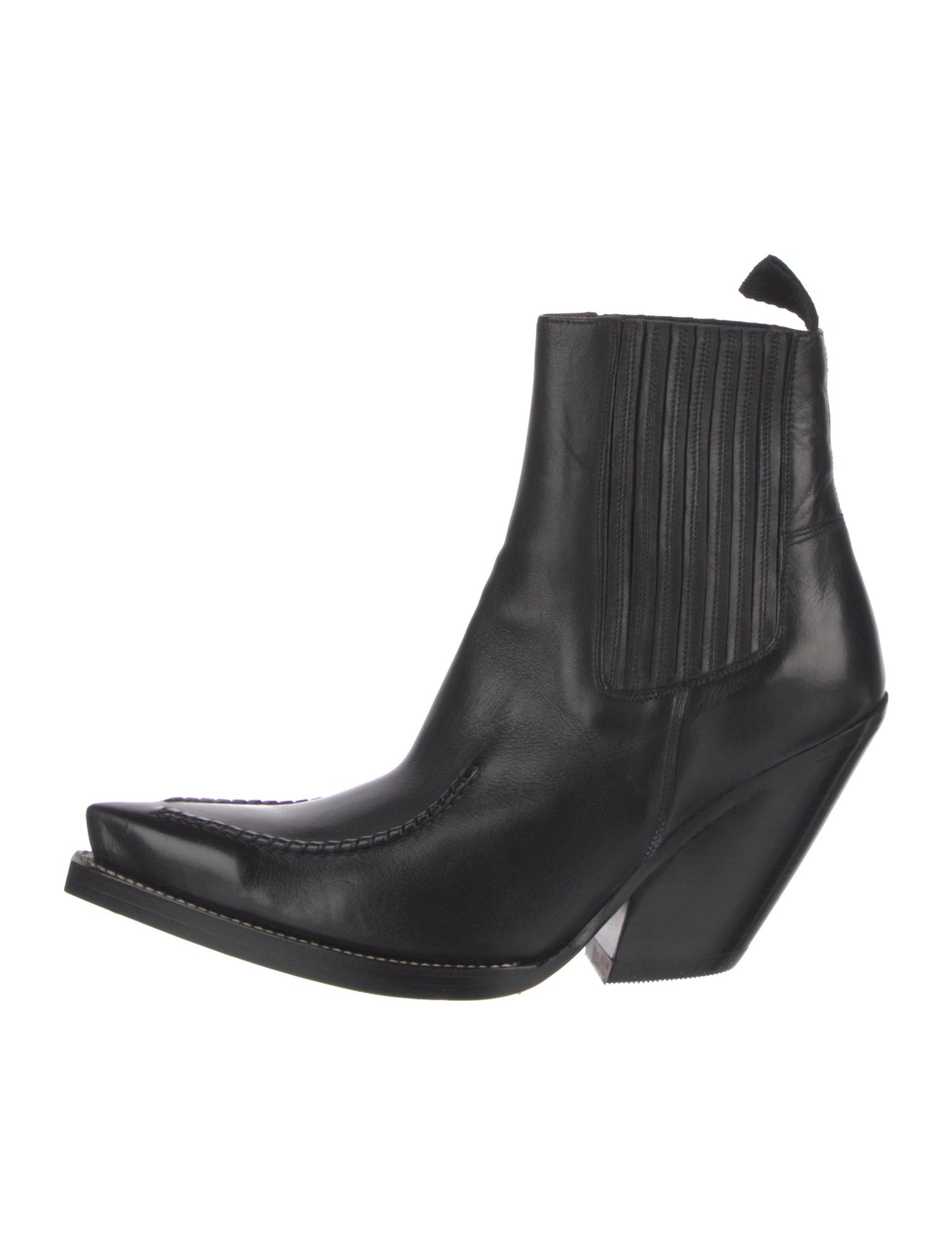 Celine Leather Western Boots