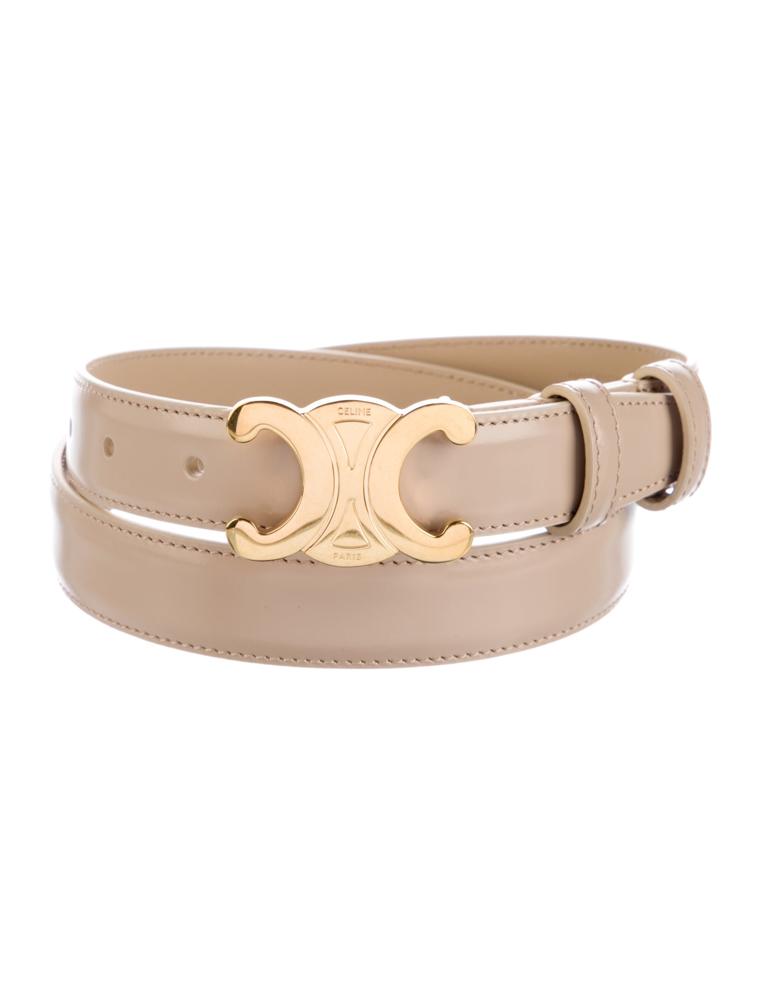 Celine Skinny Leather Belt