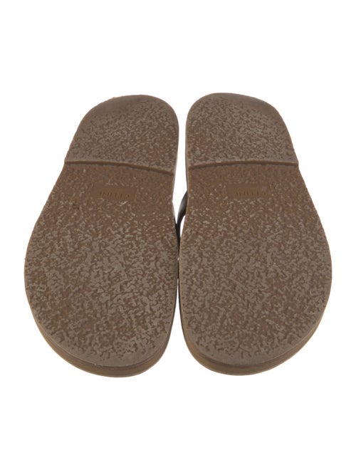 Celine Leather Studded Accents Slides