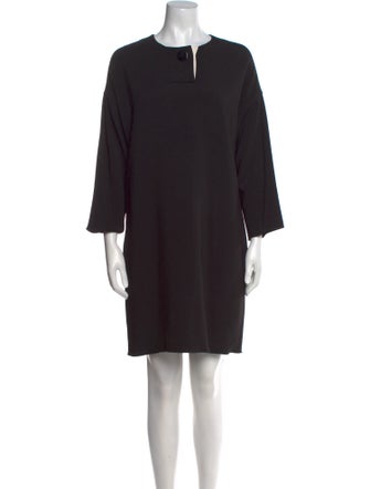 Celine Scoop Neck Mini Dress