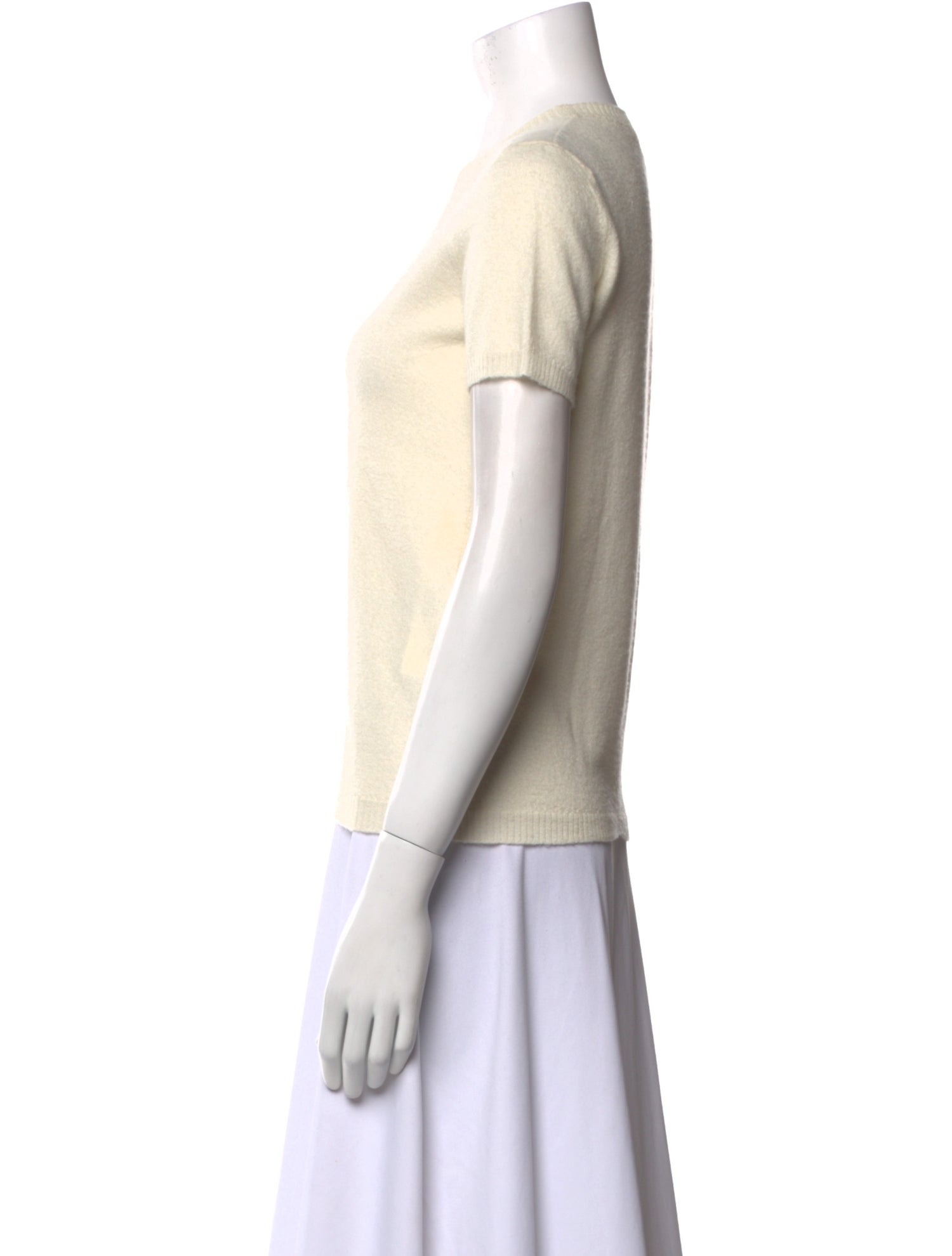 Celine Cashmere Crew Neck T-Shirt