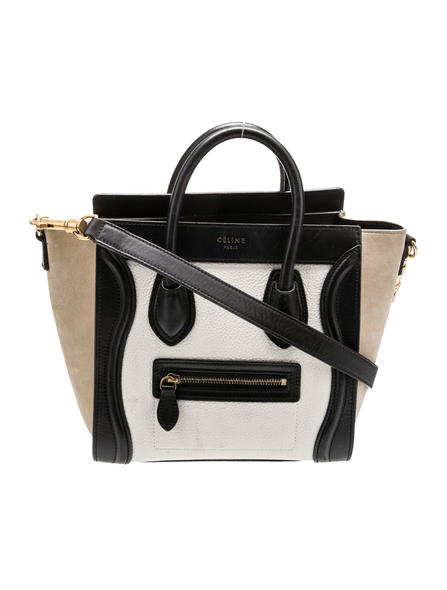Celine Leather Luggage Nano