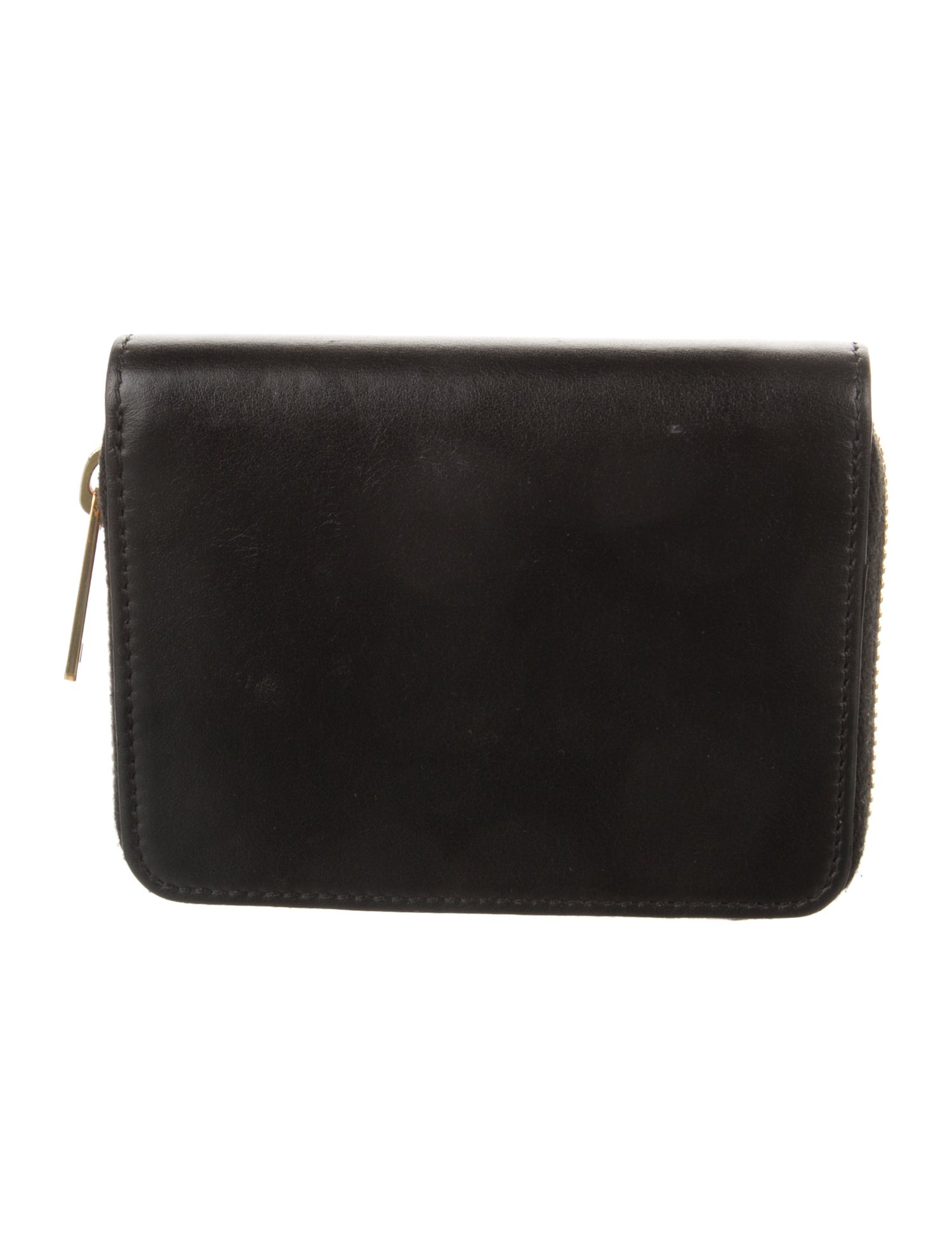 Celine Triomphe Card Case Leather Wallet