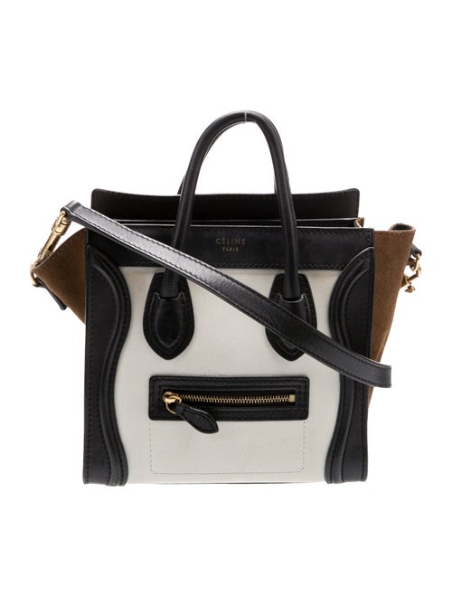 Celine Leather Luggage Nano