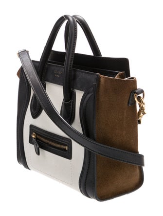 Celine Leather Luggage Nano