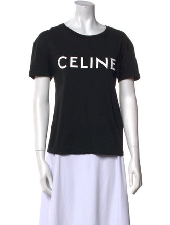 Celine Graphic Print Crew Neck T-Shirt
