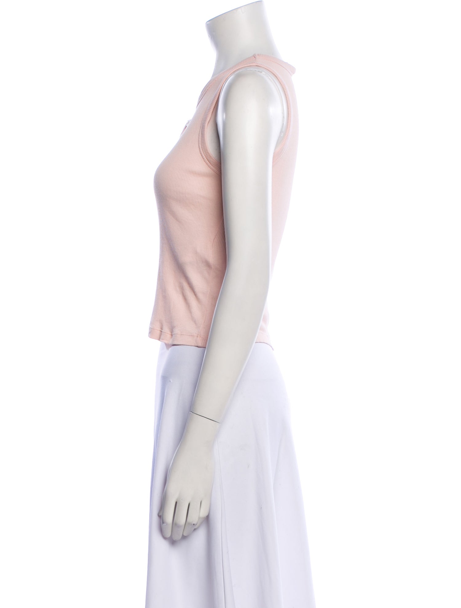 Celine Crew Neck Sleeveless Crop Top