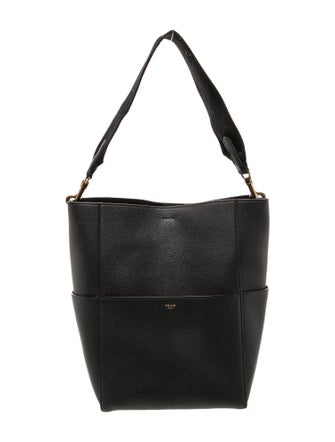 Celine Leather Seau Sangle Medium