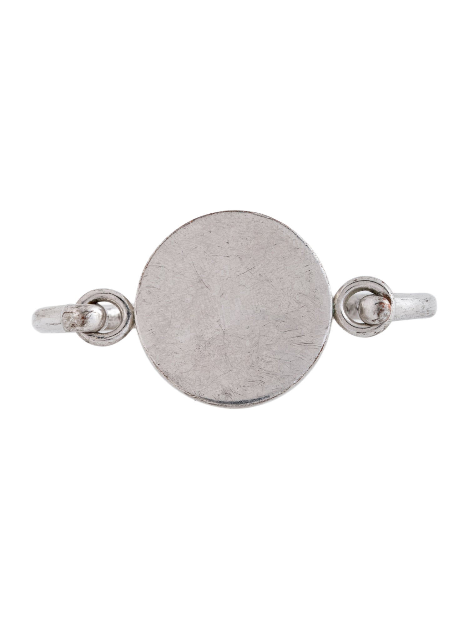 Celine Coin Hinged Bangle Bracelet