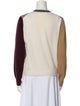 Celine Wool Colorblock Pattern Sweater