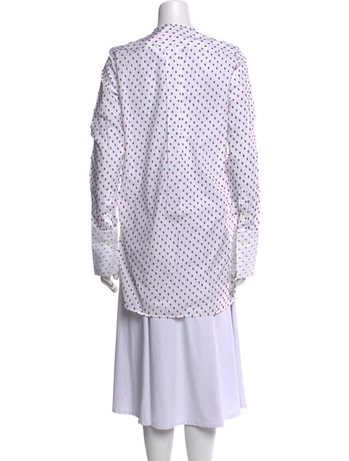 Celine Polka Dot Print Mock Neck Tunic