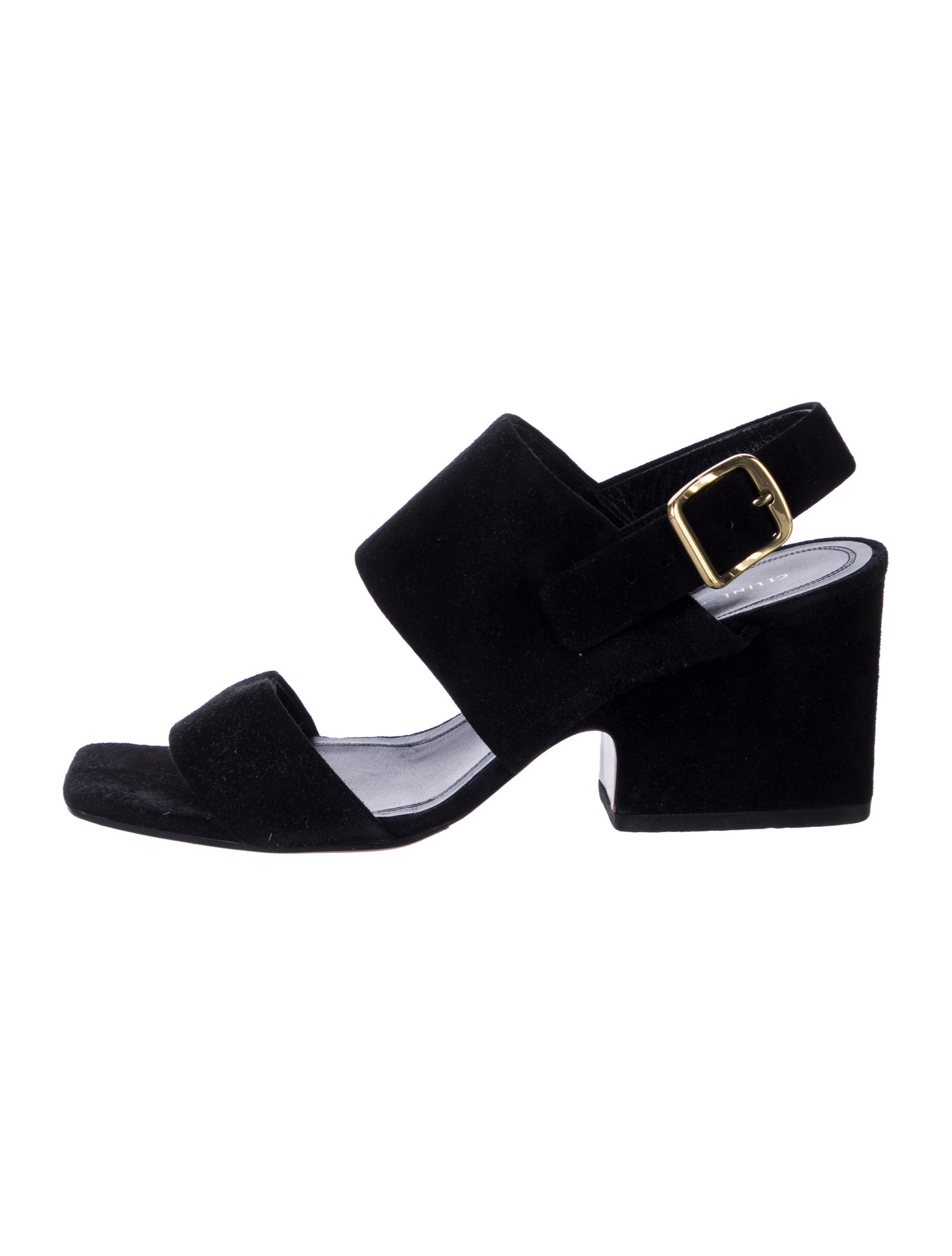 Celine Suede Slingback Sandals