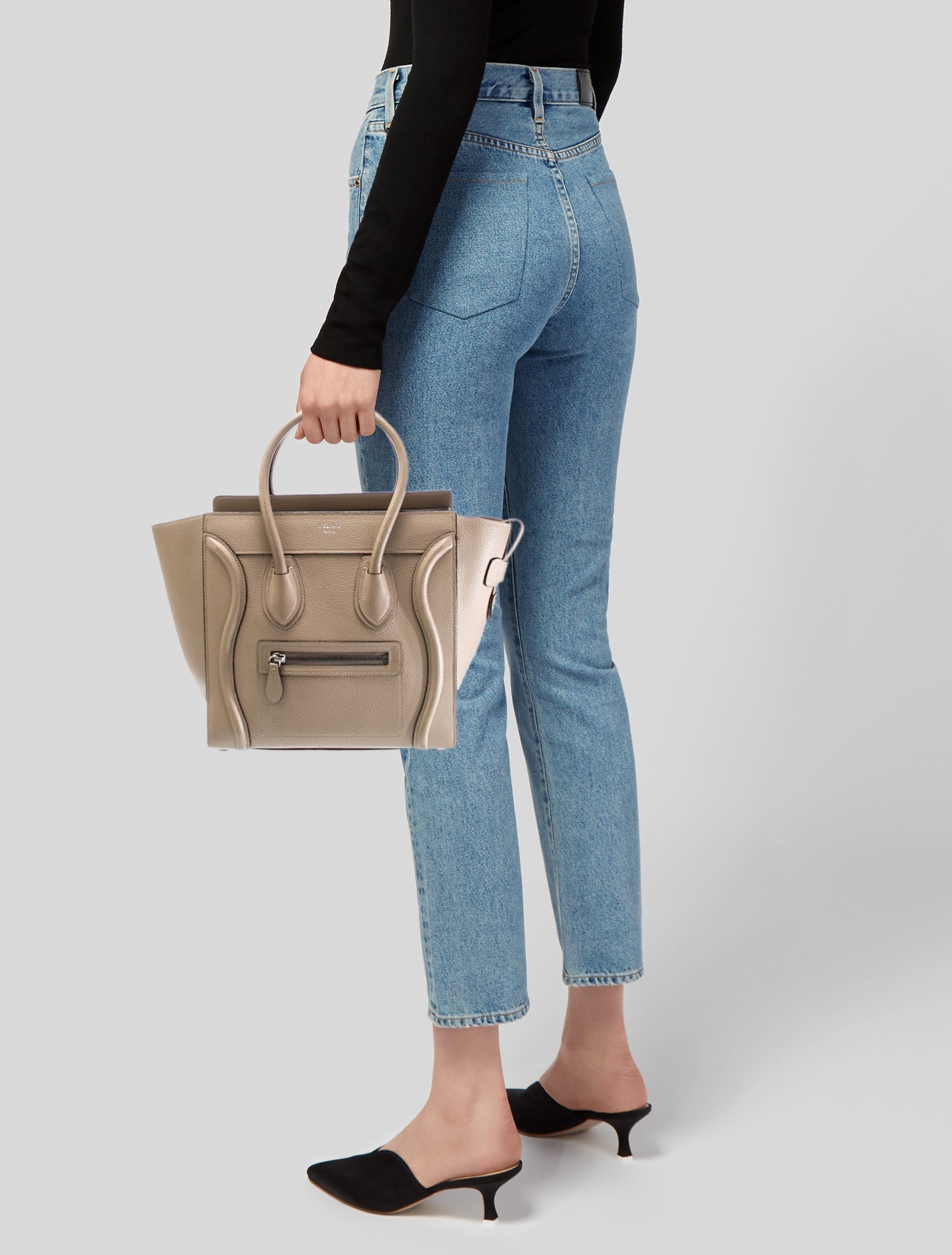 Celine Leather Luggage Micro