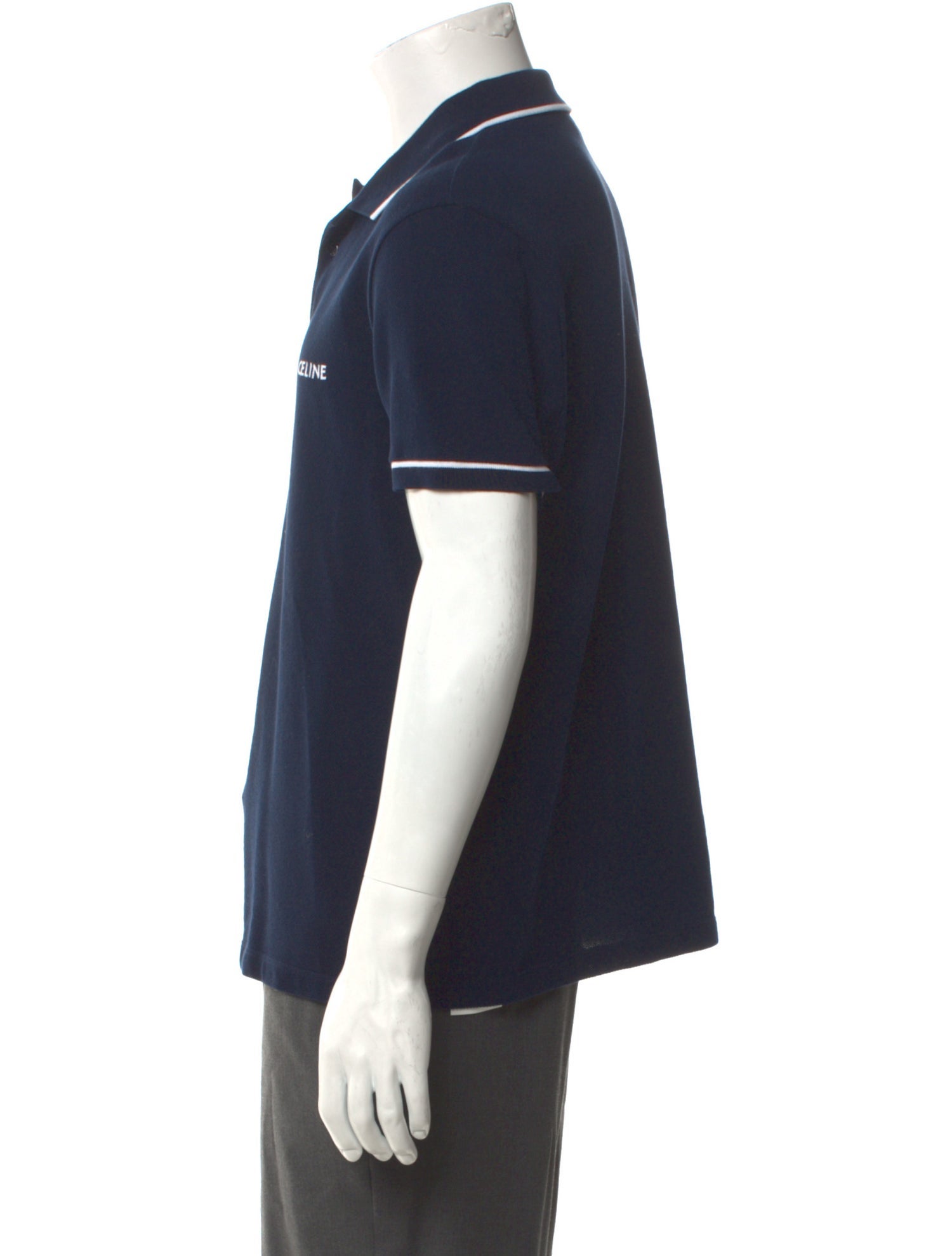 Celine Crew Neck Short Sleeve Polo Shirt