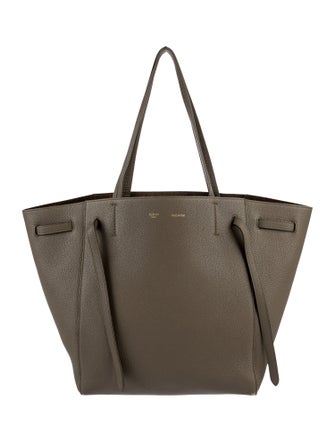 Celine Leather Cabas Phantom w/Belt Small