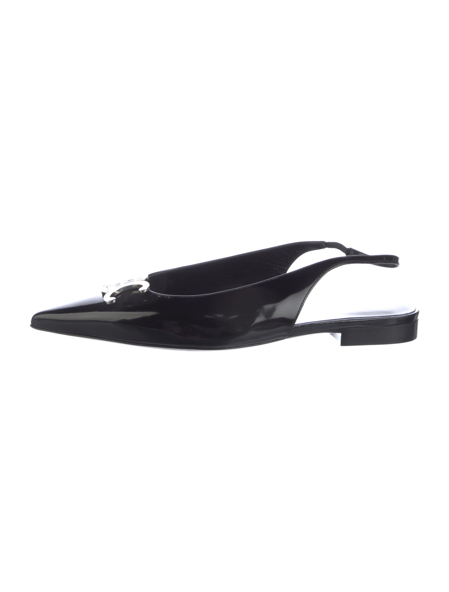 Celine Patent Leather Slingback Flats