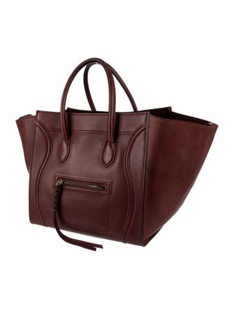 Celine Leather Luggage Phantom Medium