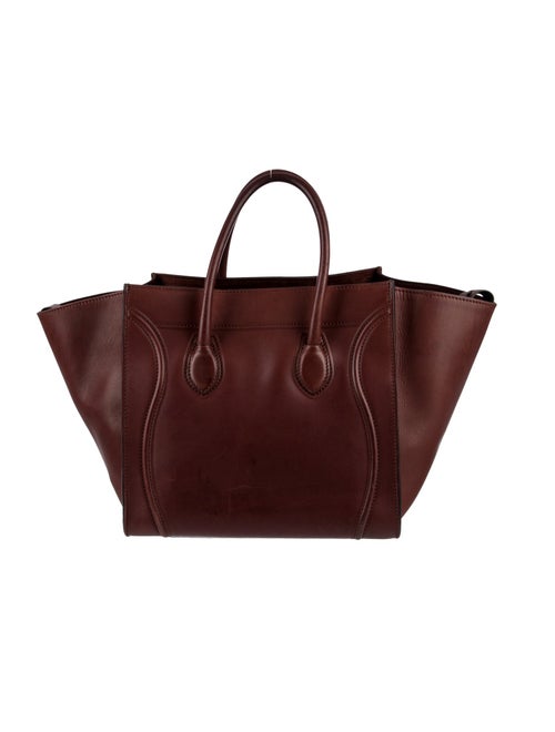 Celine Leather Luggage Phantom Medium