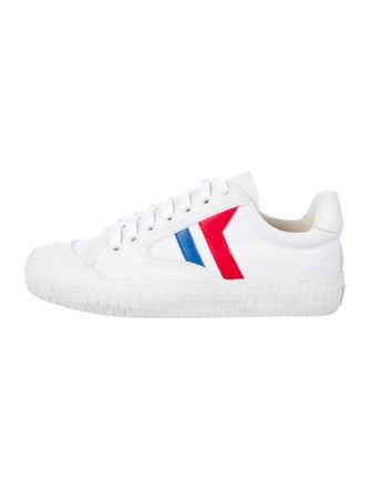 Celine Canvas Colorblock Pattern Sneakers