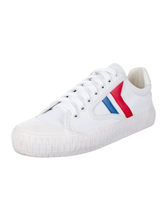 Celine Canvas Colorblock Pattern Sneakers