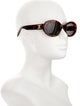 Celine Round Tinted Sunglasses