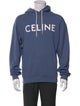 Celine Graphic Print Crew Neck Hoodie