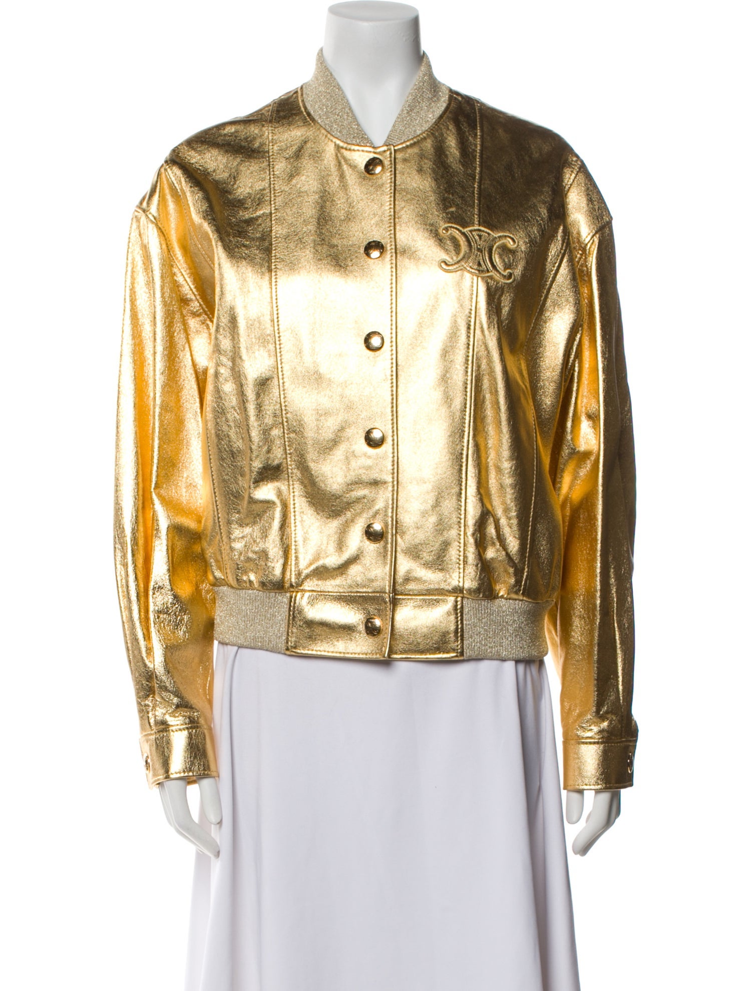 Celine Leather Bomber Jacket w/ Tags