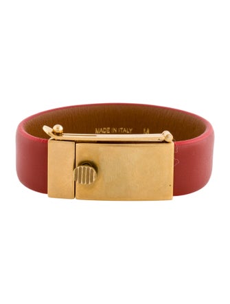 Celine Leather Wrap Bracelet
