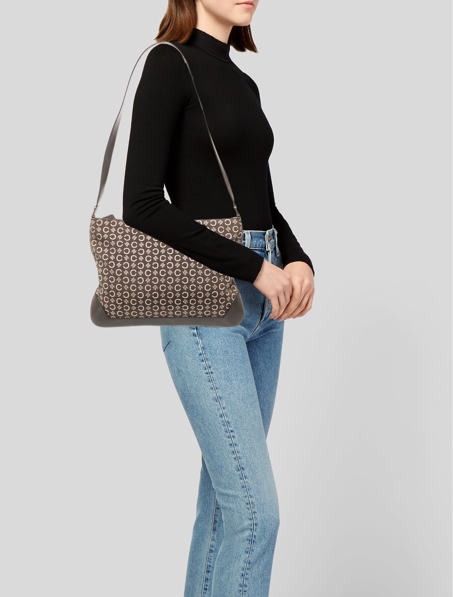 Celine Canvas Shoulder Bag